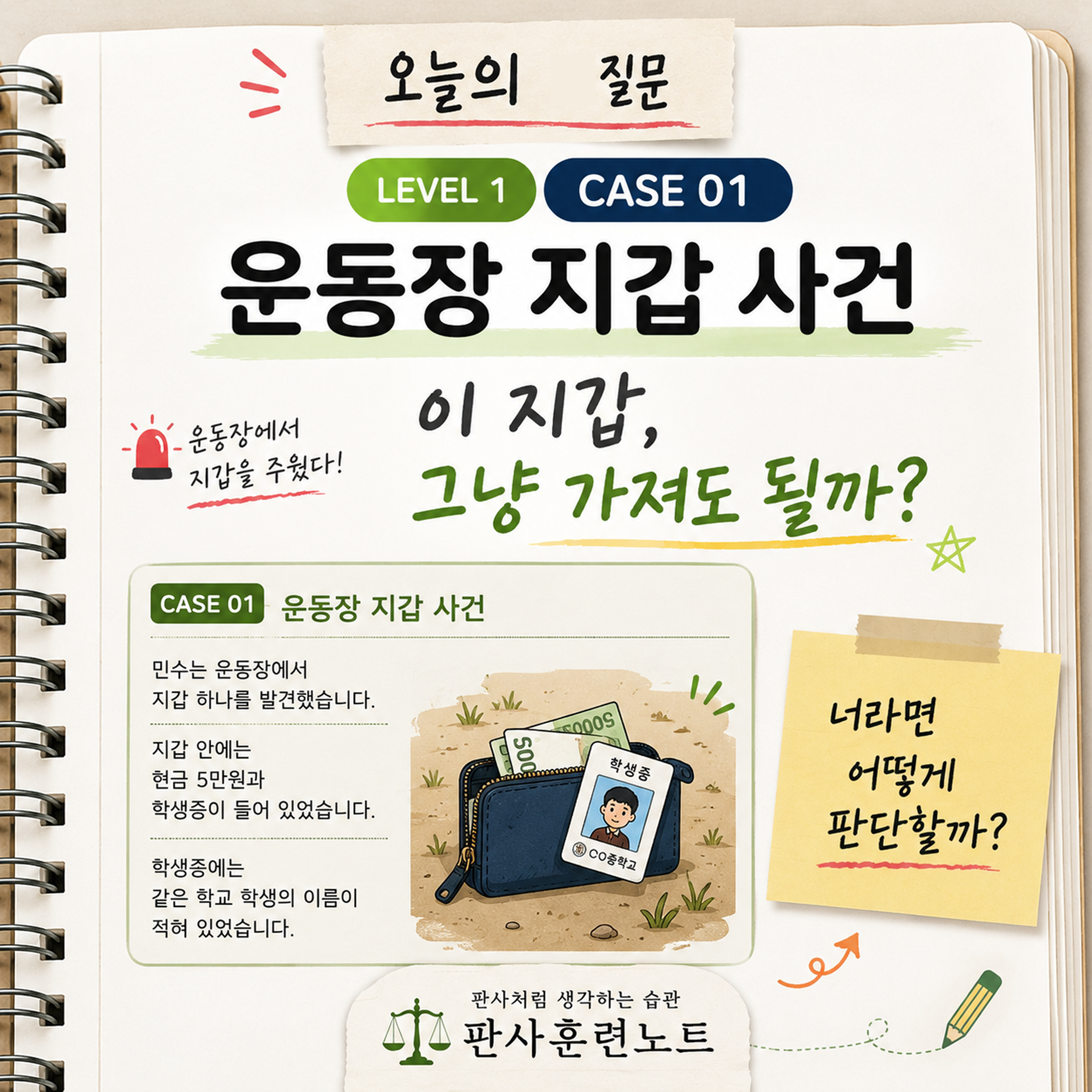 운동장 지갑 사건